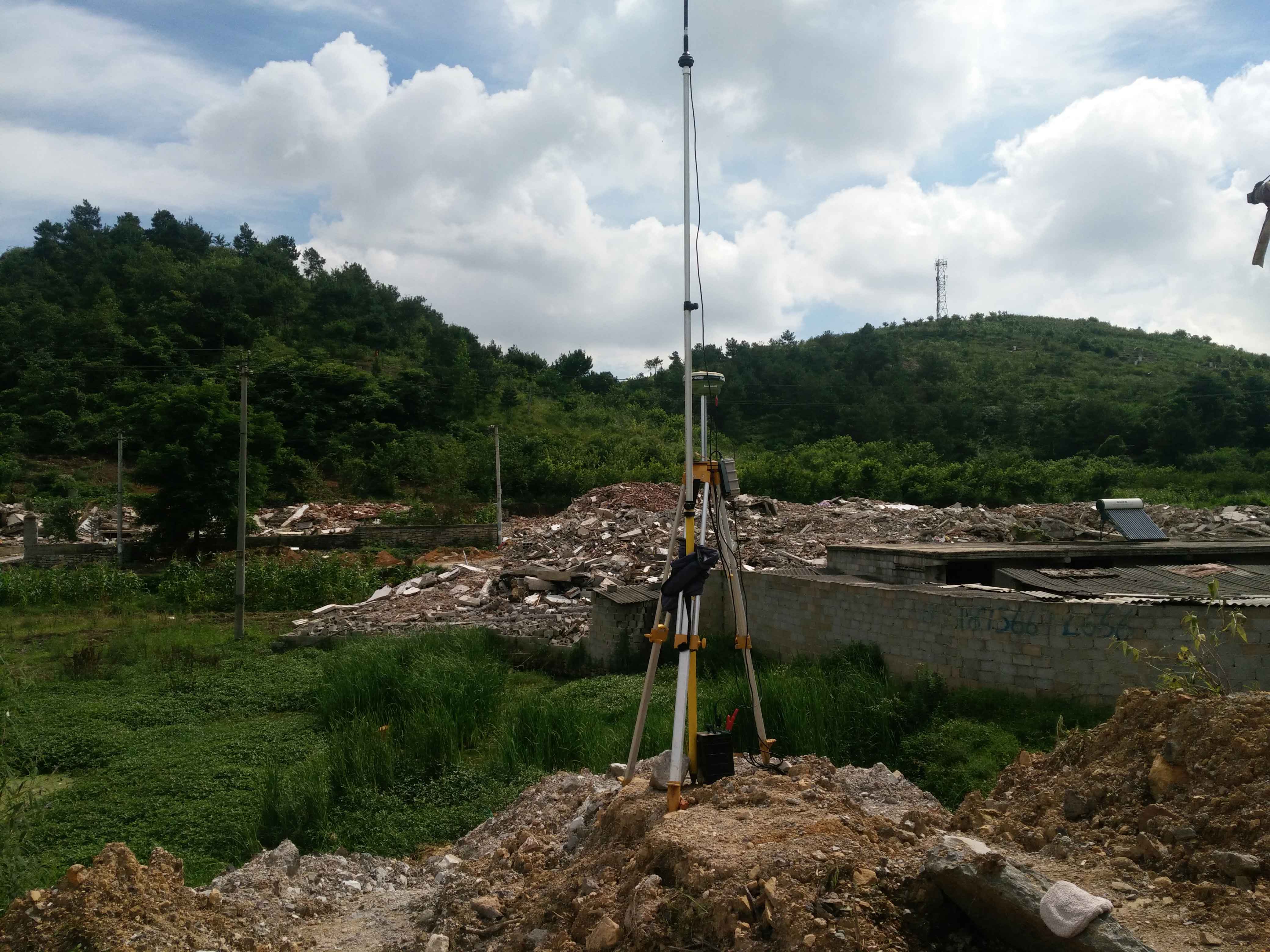 建設項目土石方測量現(xiàn)場